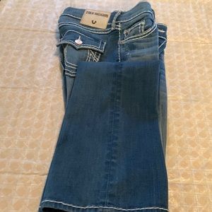 True religions mid rise boot cut jeans